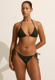 String Triangle Top - Thyme Crinkle - Matteau